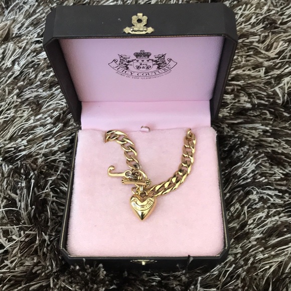 Juicy Couture Jewelry - JUICY COUTURE Necklace Gold Plated Heart Shape